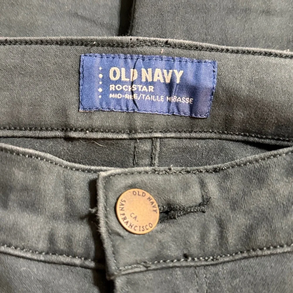 Old‎ Navy Rockstar Mid Rise Skinny Jeans Deep Teal Women's Size 4 Regular